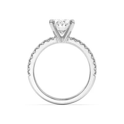 Riley Classic Pavé Diamond Engagement Ring