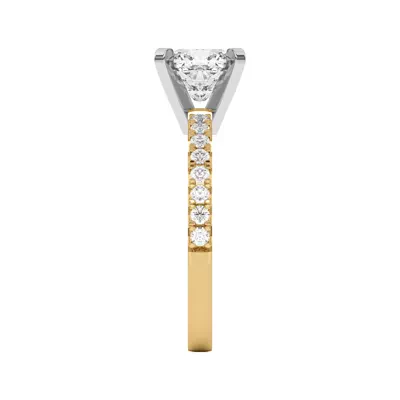 Riley Classic Pavé Diamond Engagement Ring