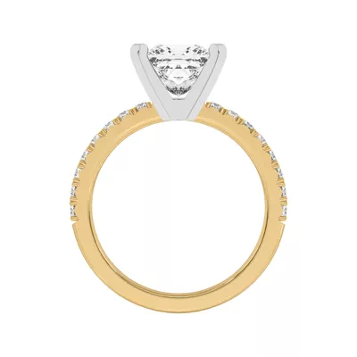 Riley Classic Pavé Diamond Engagement Ring