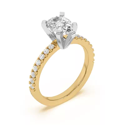 Riley Classic Pavé Diamond Engagement Ring