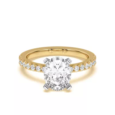 Riley Classic Pavé Diamond Engagement Ring