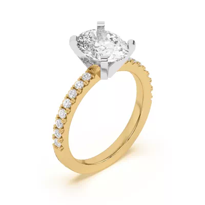 Riley Classic Pavé Diamond Engagement Ring