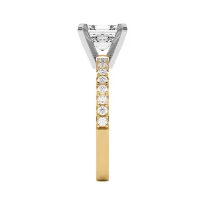 Riley Classic Pavé Diamond Engagement Ring