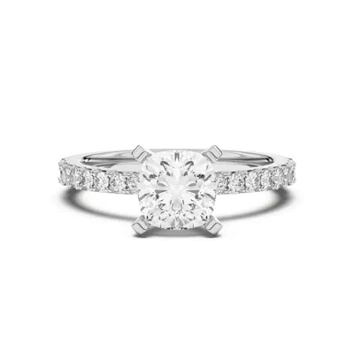 Riley Classic Pavé Diamond Engagement Ring