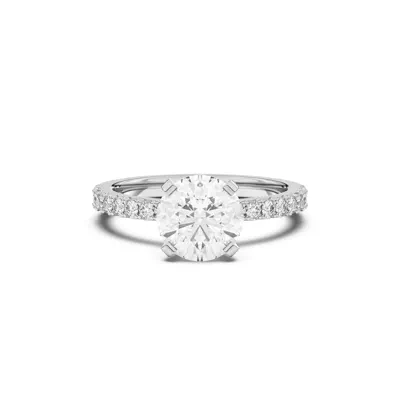 Riley Classic Pavé Diamond Engagement Ring