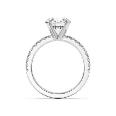 Riley Classic Pavé Diamond Engagement Ring