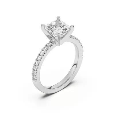Riley Classic Pavé Diamond Engagement Ring