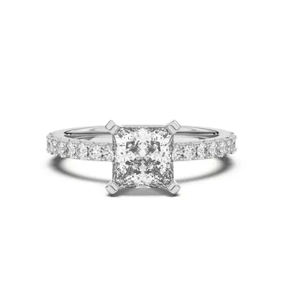 Riley Classic Pavé Diamond Engagement Ring
