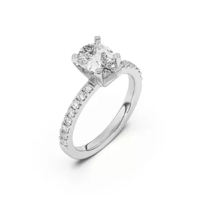 Riley Classic Pavé Diamond Engagement Ring