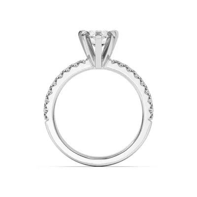 Riley Classic Pavé Diamond Engagement Ring