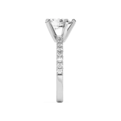Riley Classic Pavé Diamond Engagement Ring