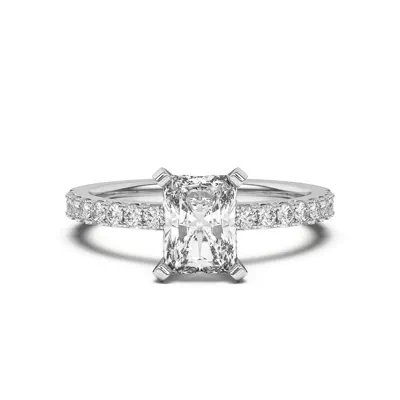 Riley Classic Pavé Diamond Engagement Ring