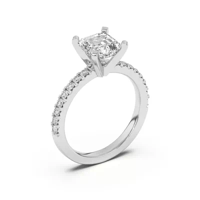 Riley Classic Pavé Diamond Engagement Ring