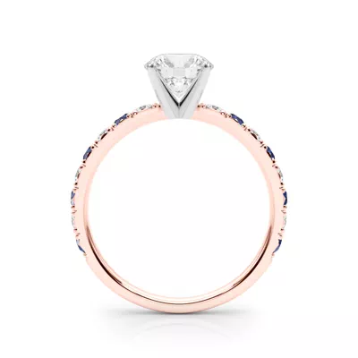 Riley Classic Diamond & Sapphire Engagement Ring