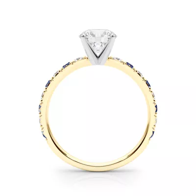 Riley Classic Diamond & Sapphire Engagement Ring