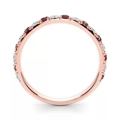 Riley Classic Diamond & Ruby Band