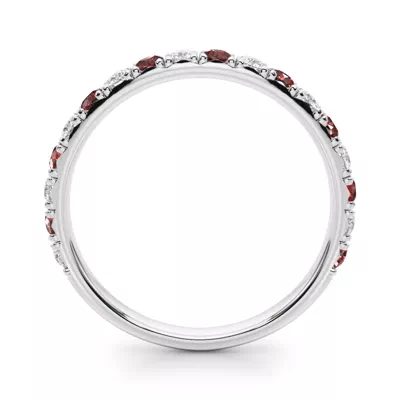 Riley Classic Diamond & Ruby Band