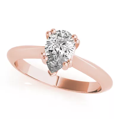Anna Double Prong Solitaire Engagement Ring