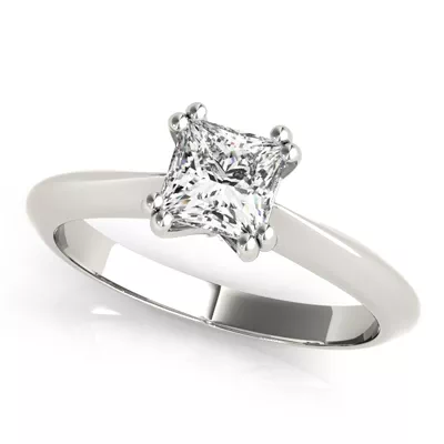 Esther Double Prong Solitaire Engagement Ring