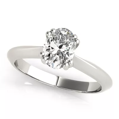 Emily Double Prong Solitaire Engagement Ring