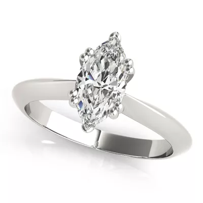 Avalon Double Prong Solitaire Engagement Ring