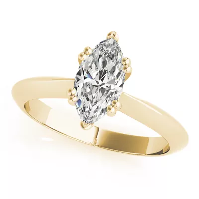 Avalon Double Prong Solitaire Engagement Ring