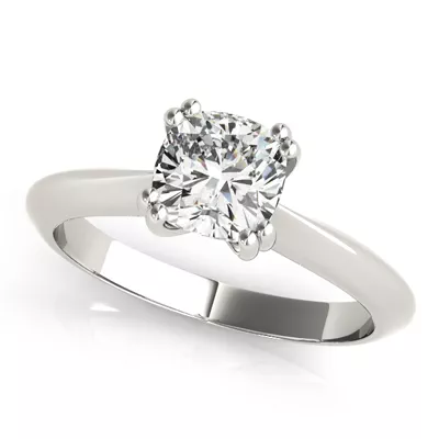 Zara Double Prong Solitaire Engagement Ring