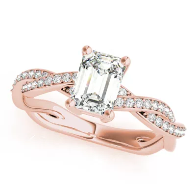 Savannah Diamond Twist Engagement Ring