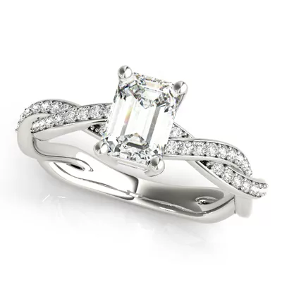 Savannah Diamond Twist Engagement Ring