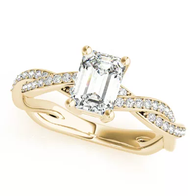 Savannah Diamond Twist Engagement Ring