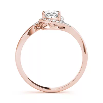 Caspian Oval Halo Engagement Ring