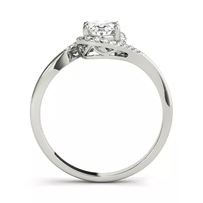 Caspian Oval Halo Engagement Ring