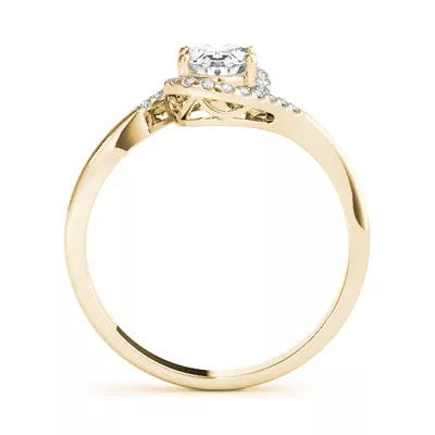 Caspian Oval Halo Engagement Ring