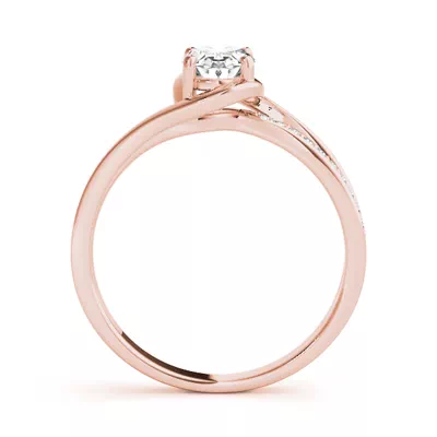 Rome Contemporary Oval Diamond Engagement Ring