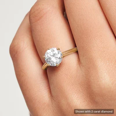 Audrey Classic 6 Prong Solitaire Engagement Ring