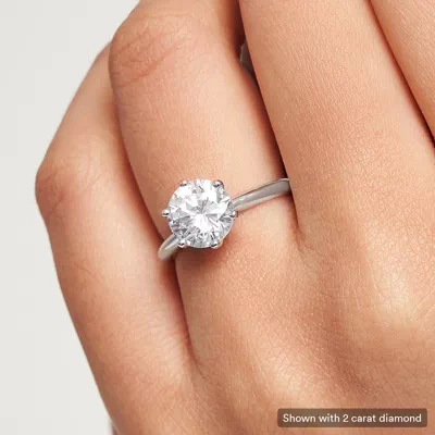 Audrey Classic 6 Prong Solitaire Engagement Ring