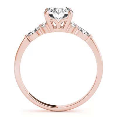 Paisley Marquise And Round Diamond Engagement Ring