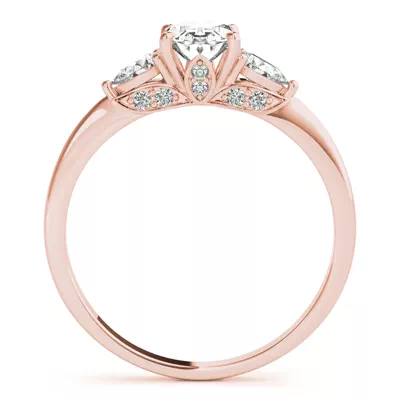 Kennedy Pear Three-Stone Engagement Ring