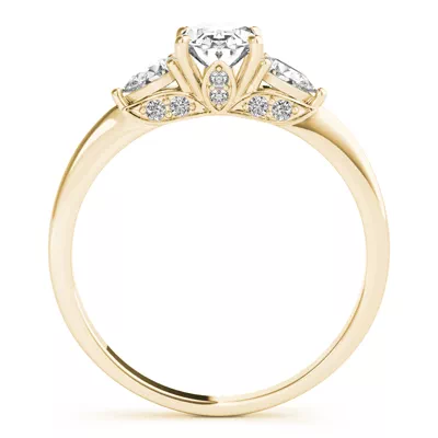 Kennedy Pear Three-Stone Engagement Ring