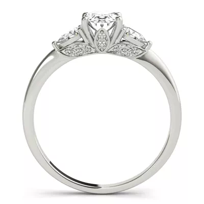 Kennedy Pear Three-Stone Engagement Ring