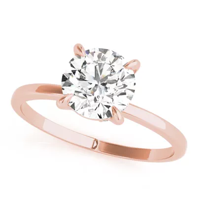 Flora Hidden Halo Engagement Ring