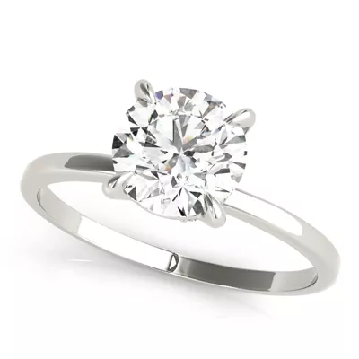 Flora Hidden Halo Engagement Ring