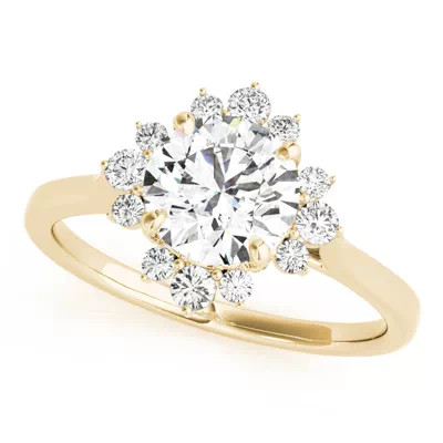 Edith Halo Engagement Ring