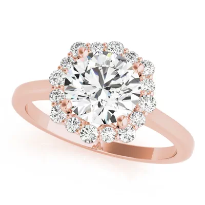 Lydia Halo Engagement Ring
