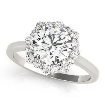 Lydia Halo Engagement Ring