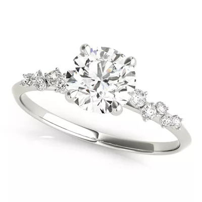 Elsie Scattered Diamond Engagement Ring
