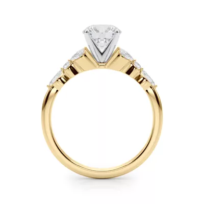 Willa Marquise And Round Diamond Engagement Ring