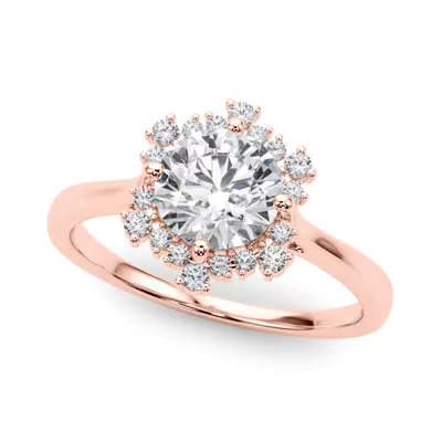 Ruby Halo Engagement Ring