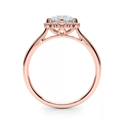 Ruby Halo Engagement Ring