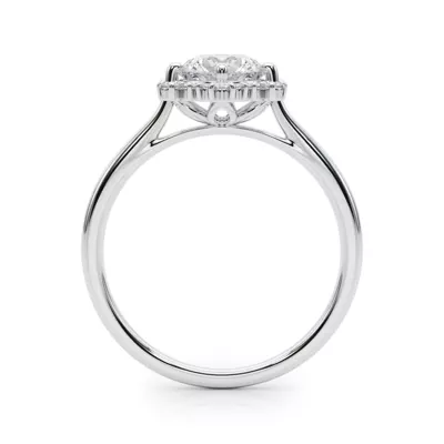 Ruby Halo Engagement Ring